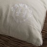 Coussin - TODAY - CHARME - Chambray x Petite broderie Berenice - 40 x