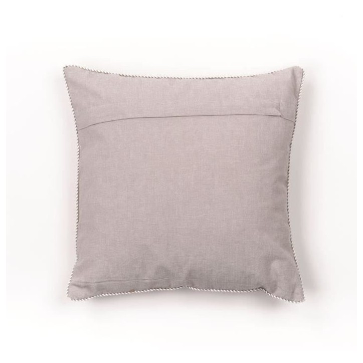 Coussin - TODAY - CHARME - Chambray x Petite broderie Berenice - 40 x 40 cm