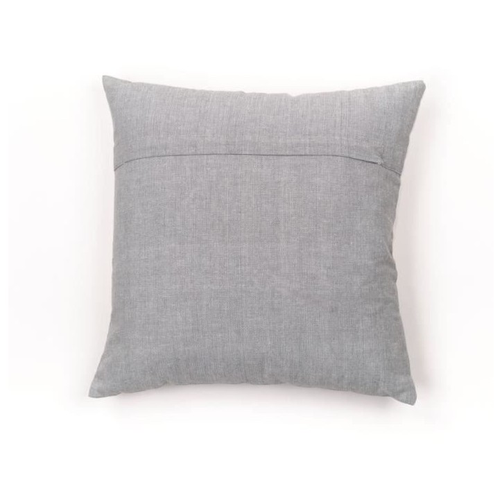 Coussin - TODAY - CHARME - Slub x Chambray x Pompon Capucune - 40 x 40 cm Coussin - TODAY - CHARME - Slub x Chambray x Pompon Capucune - 40 x 40 cm
