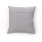 Coussin - TODAY - CHARME - Slub x Chambray x Pompon Capucune - 40 x 40 cm