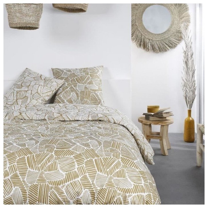 Parure de lit a zip - TODAY - Mawira - 108914 - 2 personnes - 260x240cm - Coton - Imprimé 2.16 Parure de lit a zip - TODAY - Mawira - 108914 - 2 personnes - 260x240cm - Coton - Imprimé 2.16