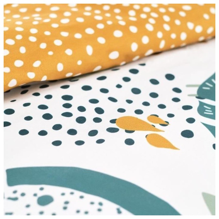 Parure de lit - TODAY - Sunshine - 119481 - 2 personnes - 240x220cm - Coton - Imprimé 11.52 Parure de lit - TODAY - Sunshine - 119481 - 2 personnes - 240x220cm - Coton - Imprimé 11.52