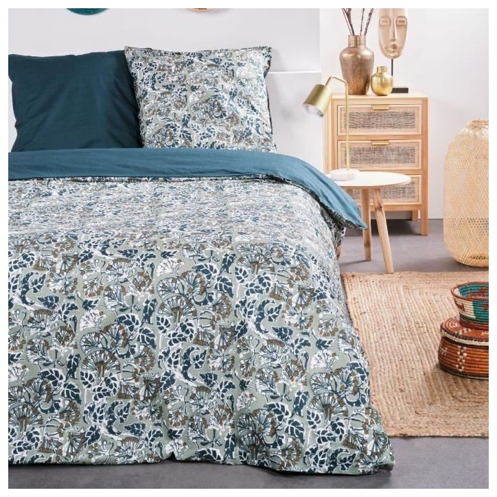 Parure de lit - TODAY - Sunshine - 116500 - 2 personnes - 220x240 cm - Coton - Imprimé 9.58 Parure de lit - TODAY - Sunshine - 116500 - 2 personnes - 220x240 cm - Coton - Imprimé 9.58