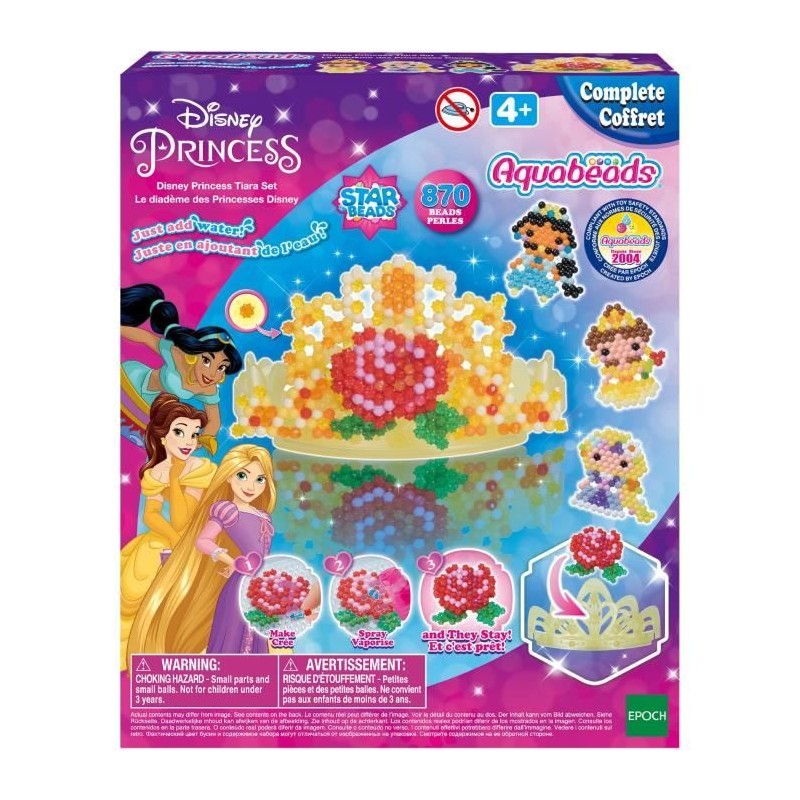 Jeu de perles a repasser - AQUABEADS - Diademe Princesses Disney Jeu de perles a repasser - AQUABEADS - Diademe Princesses Disney