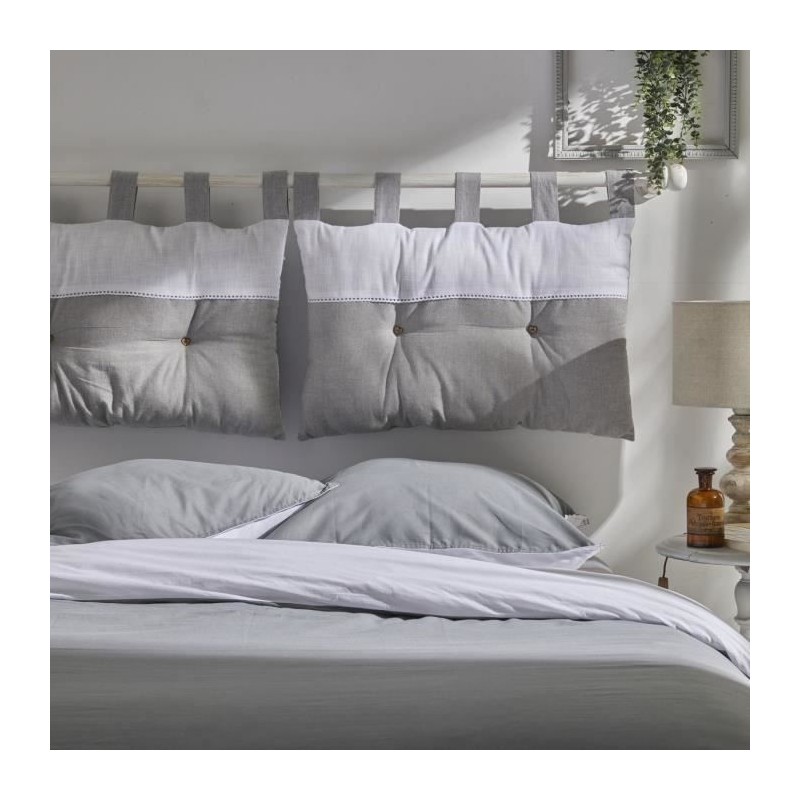 Tete de lit - TODAY - CHARME - Chambray x Slub Capucine - 45 x 70 cm Tete de lit - TODAY - CHARME - Chambray x Slub Capucine - 45 x 70 cm