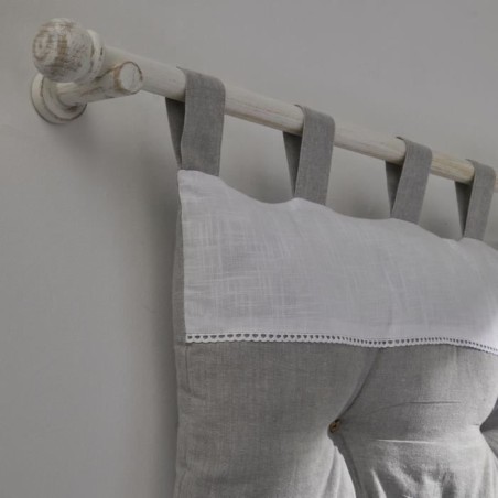 Tete de lit - TODAY - CHARME - Chambray x Slub Capucine - 45 x 70 cm