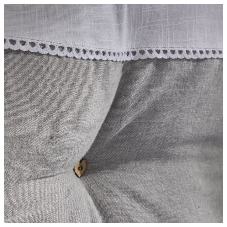 Tete de lit - TODAY - CHARME - Chambray x Slub Capucine - 45 x 70 cm