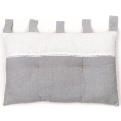 Tete de lit - TODAY - CHARME - Chambray x Slub Capucine - 45 x 70 cm