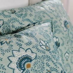 Parure de lit 220 x 240cm - TODAY - Sunshine - 100% Coton - Bleu - Aut