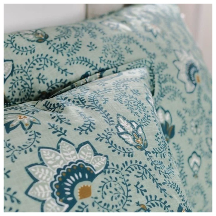 Parure de lit 220 x 240cm - TODAY - Sunshine - 100% Coton - Bleu - Autres motifs Parure de lit 220 x 240cm - TODAY - Sunshine - 100% Coton - Bleu - Autres motifs