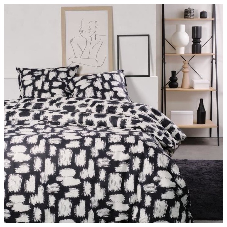Parure de lit 2 personnes - TODAY - Sunshine 13.4 - 220 x 240 cm - 100% Coton imprimé Parure de lit 2 personnes - TODAY - Sunshine 13.4 - 220 x 240 cm - 100% Coton imprimé