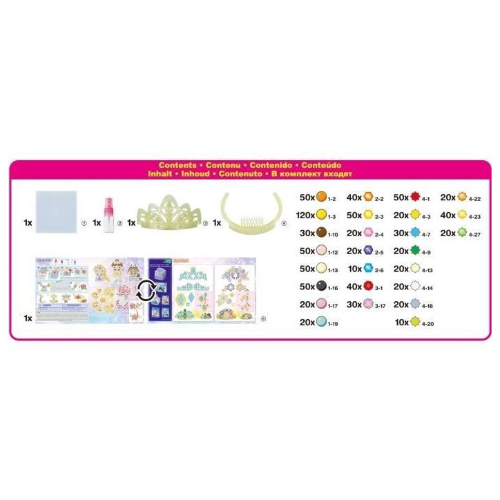 Jeu de perles a repasser - AQUABEADS - Diademe Princesses Disney Jeu de perles a repasser - AQUABEADS - Diademe Princesses Disney