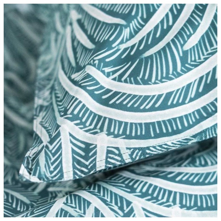 Parure de lit - TODAY - Sunshine - 100% Coton - Bleu - Autres motifs Parure de lit - TODAY - Sunshine - 100% Coton - Bleu - Autres motifs