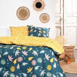 Parure de lit - TODAY - Sunshine - Jaune - 100% Coton - 57 fils - 2 pe