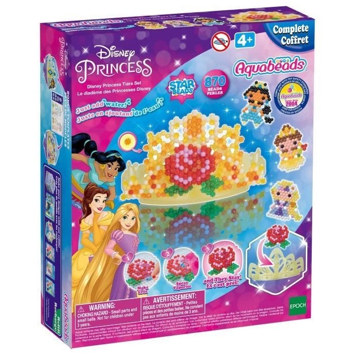 Jeu de perles a repasser - AQUABEADS - Diademe Princesses Disney Jeu de perles a repasser - AQUABEADS - Diademe Princesses Disney
