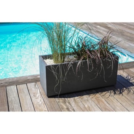 EDA Jardiniere GRAPHIT UP - 57 L - 79,5 x 29,5 x 29,5 cm - Gris anthracite