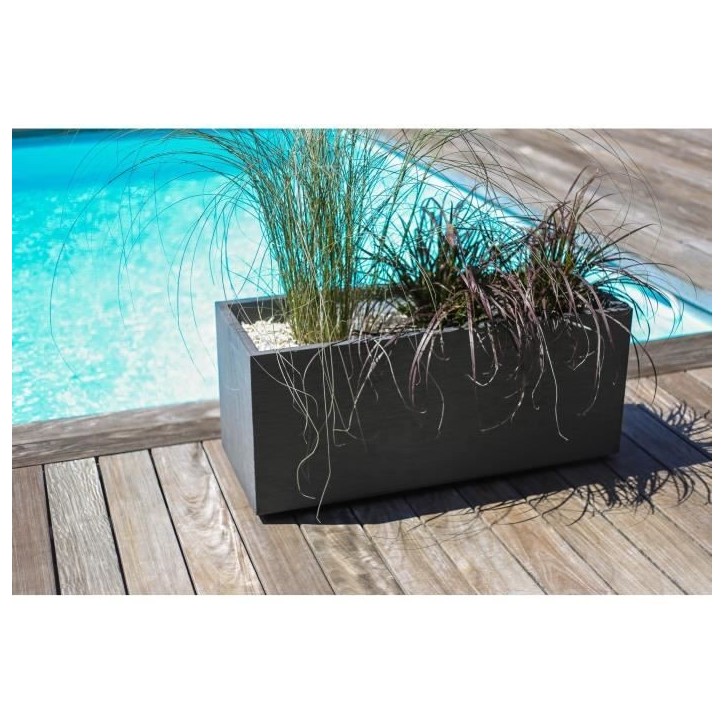 EDA Jardiniere GRAPHIT UP - 57 L - 79,5 x 29,5 x 29,5 cm - Gris anthracite EDA Jardiniere GRAPHIT UP - 57 L - 79,5 x 29,5 x 29,5 cm - Gris anthracite