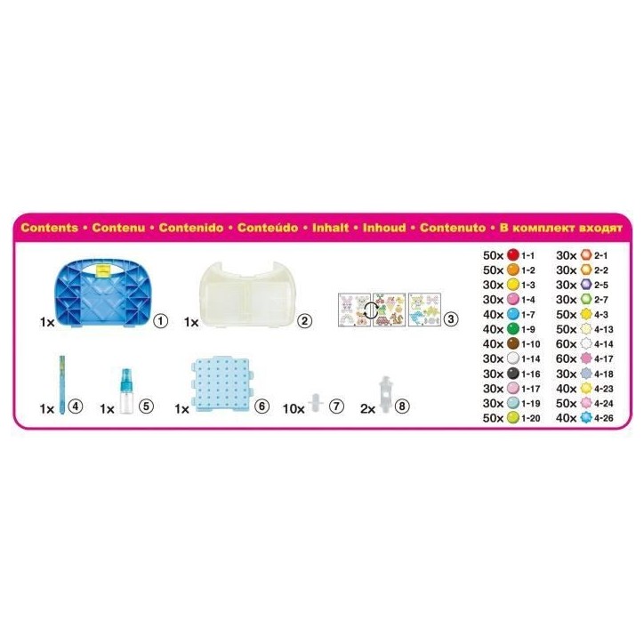 Aquabeads Mallette d'initiation 900 perles de différentes formes et couleurs, perles qui collent avec de l'eau, Des 4 ans Aquabeads Mallette d'initiation 900 perles de différentes formes et couleurs, perles qui collent avec de l'eau, Des 4 ans