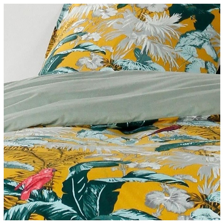 Parure de lit - TODAY - Sunshine - Jaune - 100% Coton - 260x240cm Parure de lit - TODAY - Sunshine - Jaune - 100% Coton - 260x240cm