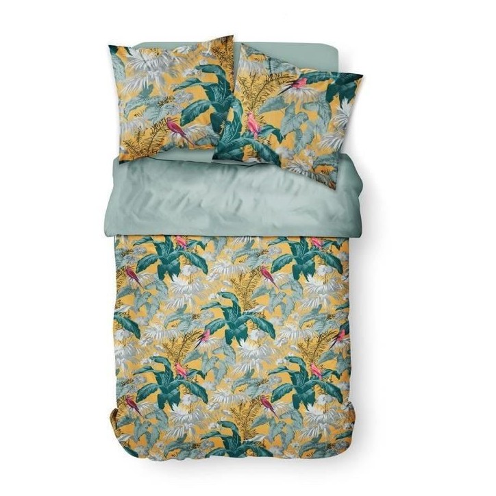 Parure de lit - TODAY - Sunshine - Jaune - 100% Coton - 260x240cm Parure de lit - TODAY - Sunshine - Jaune - 100% Coton - 260x240cm