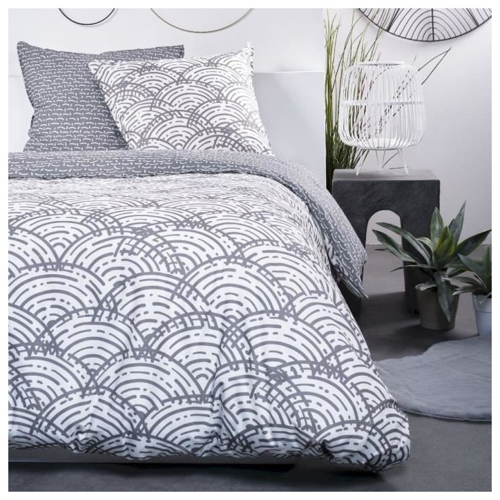 Parure de lit - TODAY - Sunshine - 116549 - 2 personnes - 240x260cm - Coton - Imprimé 9.47