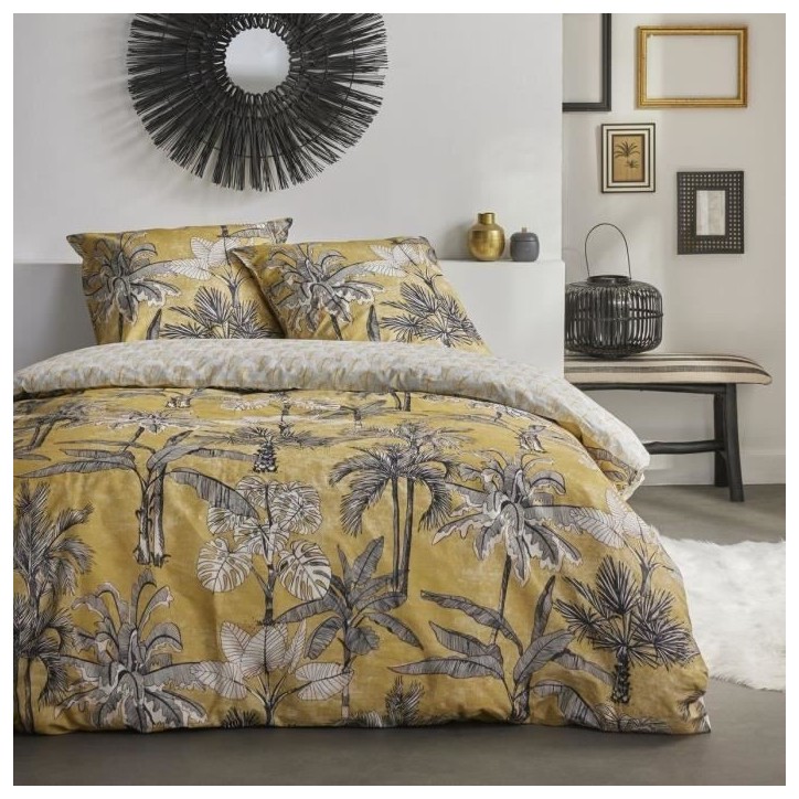 Parure de couette - TODAY - Sunshine 0.15 - 220x240cm - 2 personnes - Imprimée - Coton 57 fils