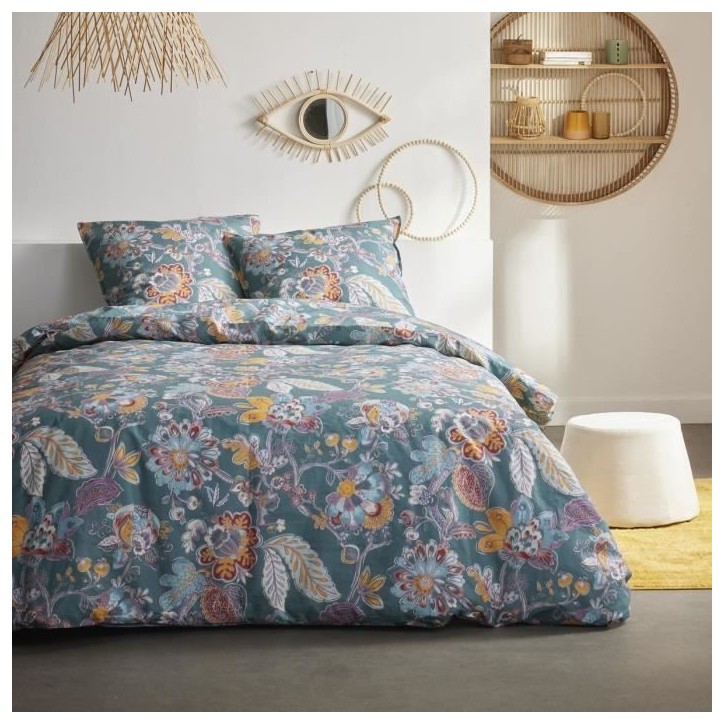 Parure de couette - TODAY - Sunshine 0.16 - 240x260cm - 2 personnes - Imprimée - Coton 57 fils