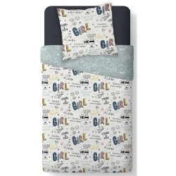 Housse de couette enfant 140x200 cm avec 1 taie d'oreiller 63x63 cm Pa