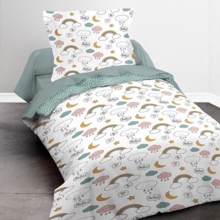 Parure de lit - RDC 1.15 - Housse de couette 140x200 cm et 1 taie d'or