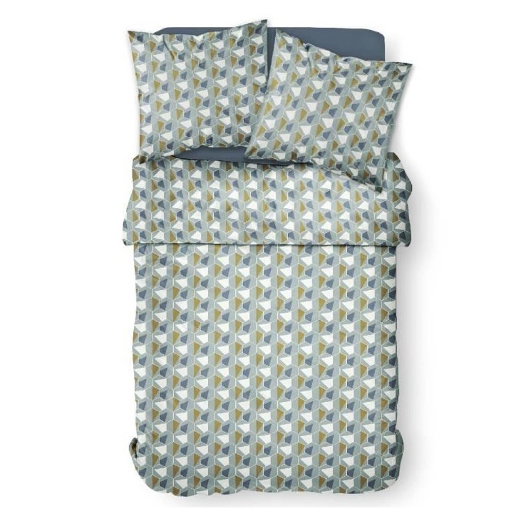 PARURE DE LIT TODAY - HOUSSE DE COUETTE 240X260 + 2 TAIES D OREILLER 63X63 - 100% COTON 57 fils - Mawira 2.19 PARURE DE LIT TODAY - HOUSSE DE COUETTE 240X260 + 2 TAIES D OREILLER 63X63 - 100% COTON 57 fils - Mawira 2.19