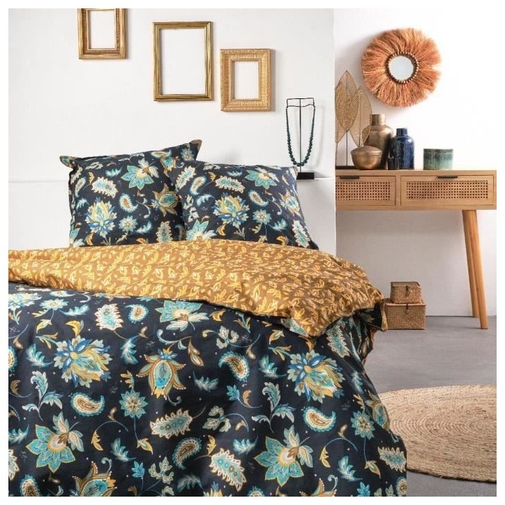 Parure de lit - TODAY - Sunshine - 119468 - 2 personnes - 260x240cm - Coton - Imprimé 11.45 Parure de lit - TODAY - Sunshine - 119468 - 2 personnes - 260x240cm - Coton - Imprimé 11.45
