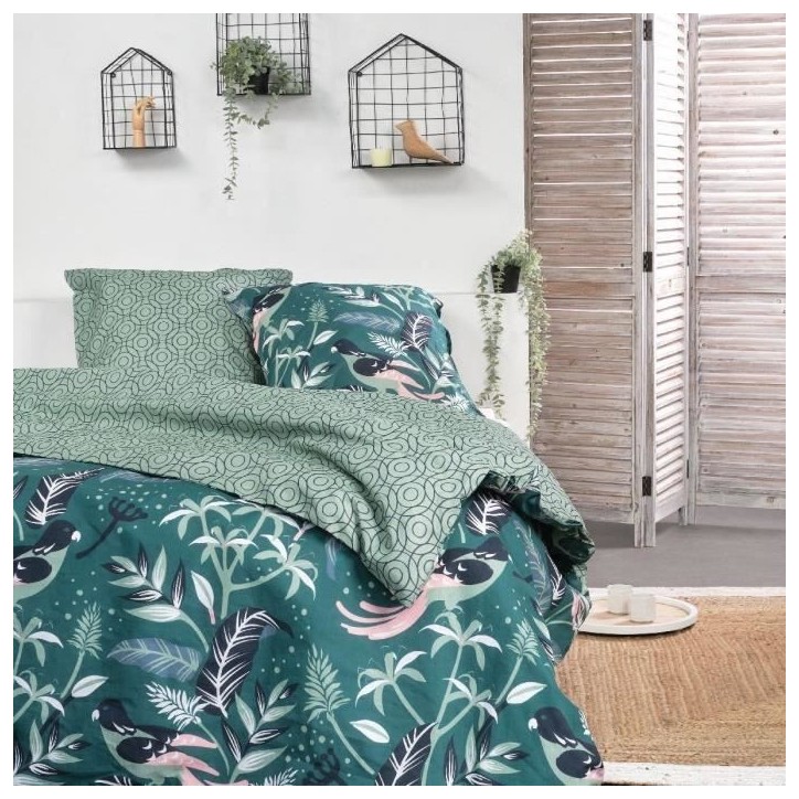 Parure de lit - TODAY - Sunshine - 119474 - 2 personnes - 260x240cm - Coton - Imprimé 11.48 Parure de lit - TODAY - Sunshine - 119474 - 2 personnes - 260x240cm - Coton - Imprimé 11.48