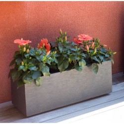 EDA Jardiniere GRAPHIT UP - 57 L - 79,5 x 29,5 x 29,5 cm - Gris anthra
