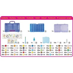Aquabeads La mallette d'expert, Coffret 1400 perles multicolores, perl