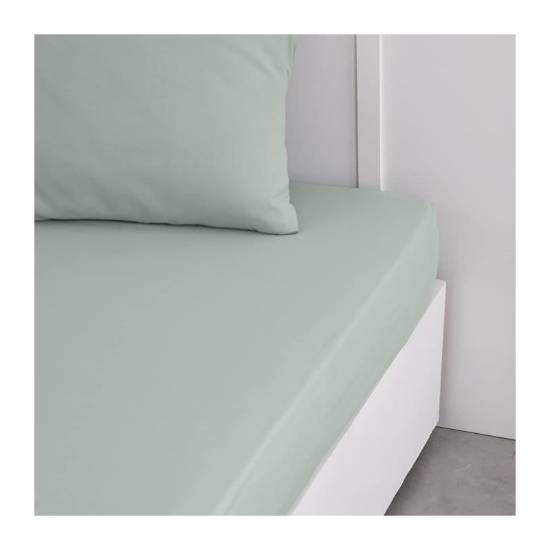 Drap housse TODAY Essential - 160 x 200+23 cm - 2 personnes - 100% Cot