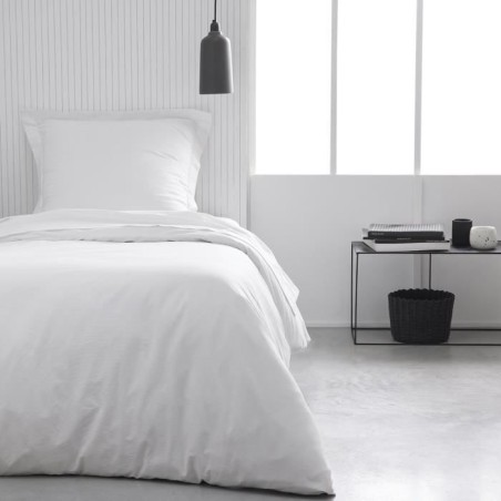 Drap housse TODAY Essential - 90 x 190+25 cm - 1 personne - 100% Coton jersey - Craie