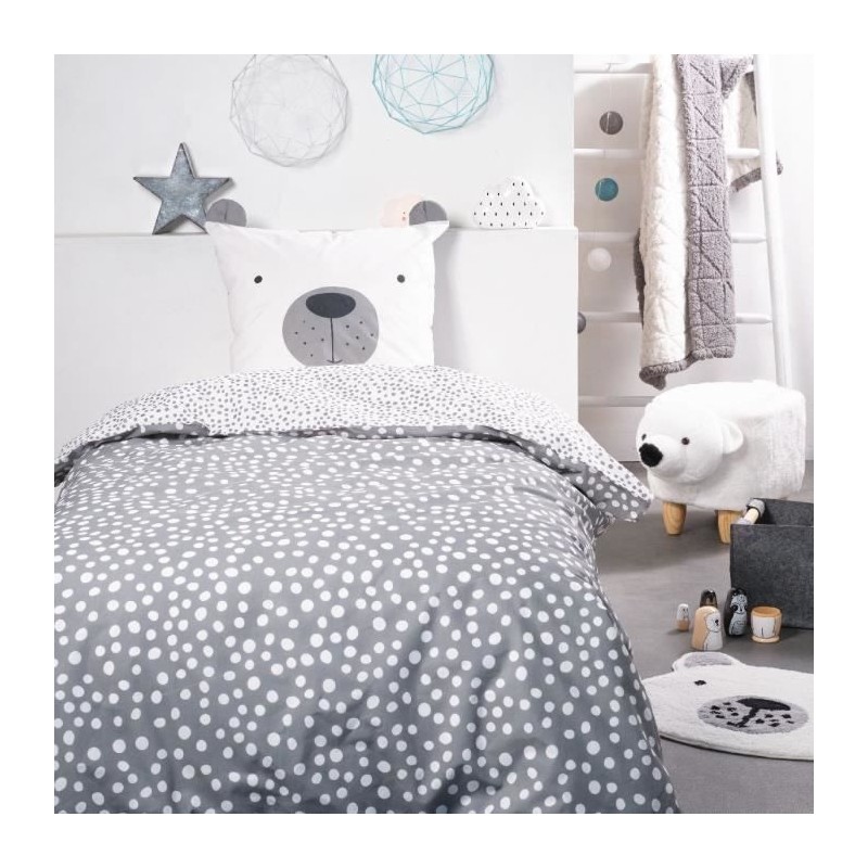 Parure de lit TODAY - housse de couette 140x200 + 2 taies d'oreiller 6