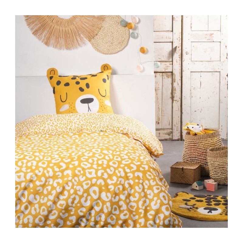 Parure de lit enfant TODAY Funny - 140x200 cm - 100% Coton - imprimé Parure de lit enfant TODAY Funny - 140x200 cm - 100% Coton - imprimé