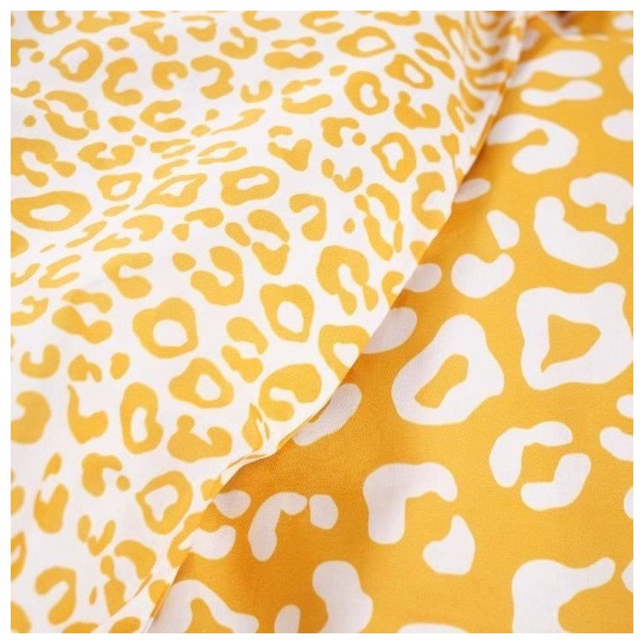 Parure de lit enfant TODAY Funny - 140x200 cm - 100% Coton - imprimé léopard Parure de lit enfant TODAY Funny - 140x200 cm - 100% Coton - imprimé léopard