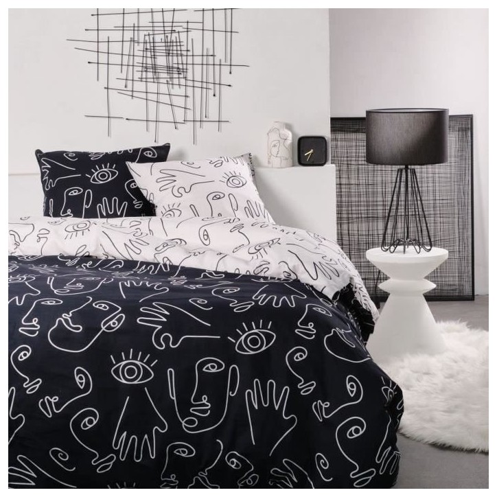 Parure de lit - TODAY - Sunshine - 121238 - 2 personnes - 260x240cm - Coton - Imprimé 13.53 Parure de lit - TODAY - Sunshine - 121238 - 2 personnes - 260x240cm - Coton - Imprimé 13.53