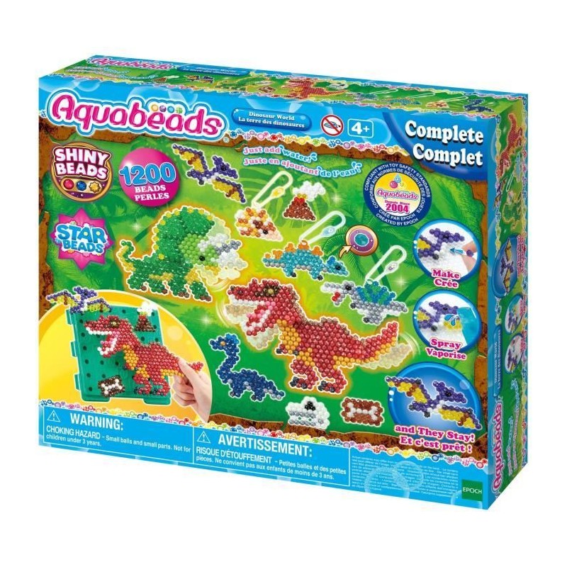 Aquabeads - La Terre des Dinosaures - Perles créatives pour enfants Aquabeads - La Terre des Dinosaures - Perles créatives pour enfants