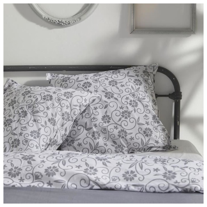 PARURE DE LIT TODAY - HOUSSE DE COUETTE 220x240 + 2 TAIES D OREILLER 63X63 - 100% COTON 57 fils - Capucine PARURE DE LIT TODAY - HOUSSE DE COUETTE 220x240 + 2 TAIES D OREILLER 63X63 - 100% COTON 57 fils - Capucine