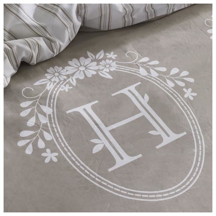PARURE DE LIT TODAY - HOUSSE DE COUETTE 220X240 + 2 TAIES D OREILLER 63X63 - 100% COTON 57 fils - Berenice PARURE DE LIT TODAY - HOUSSE DE COUETTE 220X240 + 2 TAIES D OREILLER 63X63 - 100% COTON 57 fils - Berenice