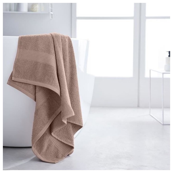 Drap de Bain TODAY 70x130 cm 100% Coton - Rose des sables Drap de Bain TODAY 70x130 cm 100% Coton - Rose des sables