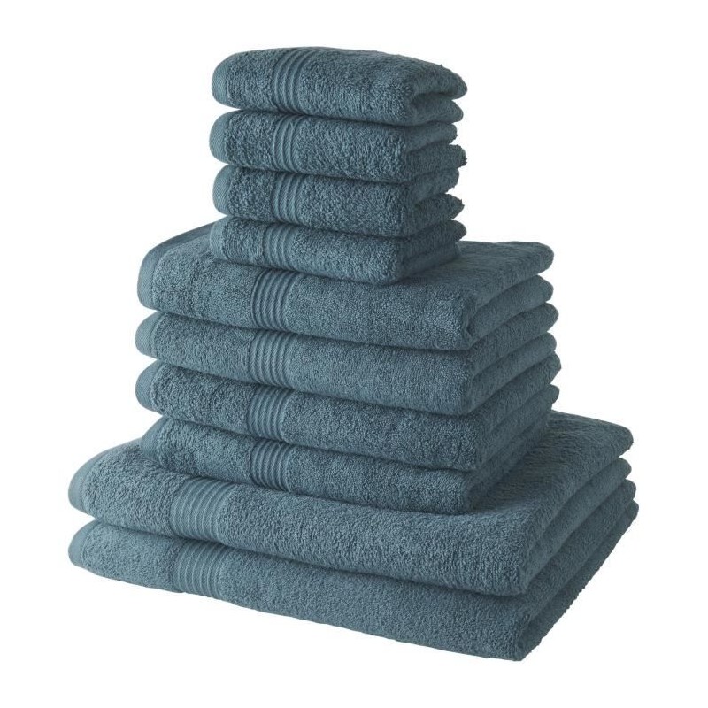 Lot de 10 serviettes de bain TODAY comprenant 4 serviettes 30x50 + 4 s Lot de 10 serviettes de bain TODAY comprenant 4 serviettes 30x50 + 4 s