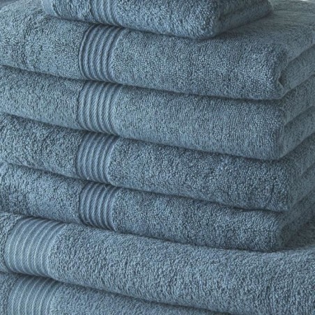 Lot de 10 serviettes de bain TODAY comprenant 4 serviettes 30x50 + 4 serveites 50x90 + 2 Draps de bain 70x130 cm 100% Coton - Pa
