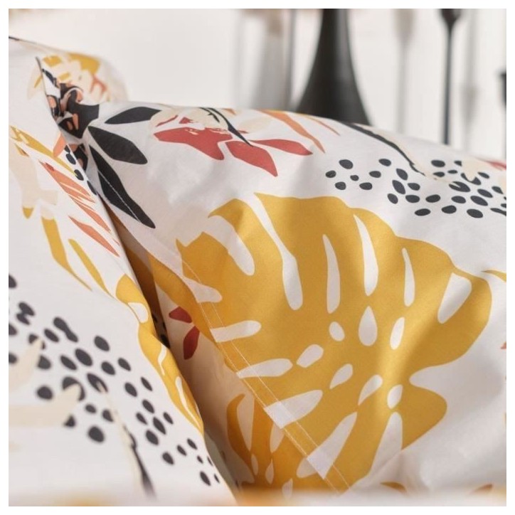 Parure de lit - TODAY - Sunshine - 122639 - 2 personnes - 240x220cm - Coton - Imprimé 14.53