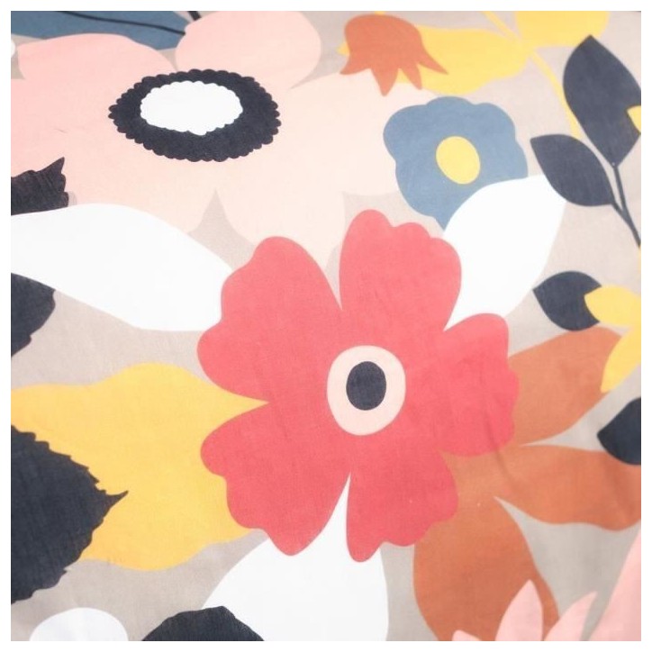 Parure de lit - TODAY - Sunshine - 122793 - 2 personnes - 240x220cm - Coton - Imprimé 14.17
