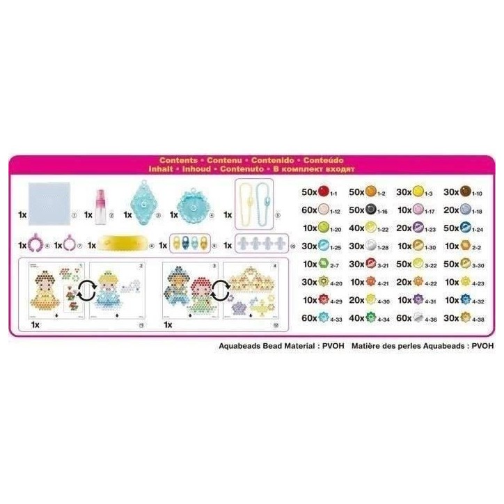 Aquabeads - Mes accessoires de Princesses Disney Aquabeads - Mes accessoires de Princesses Disney