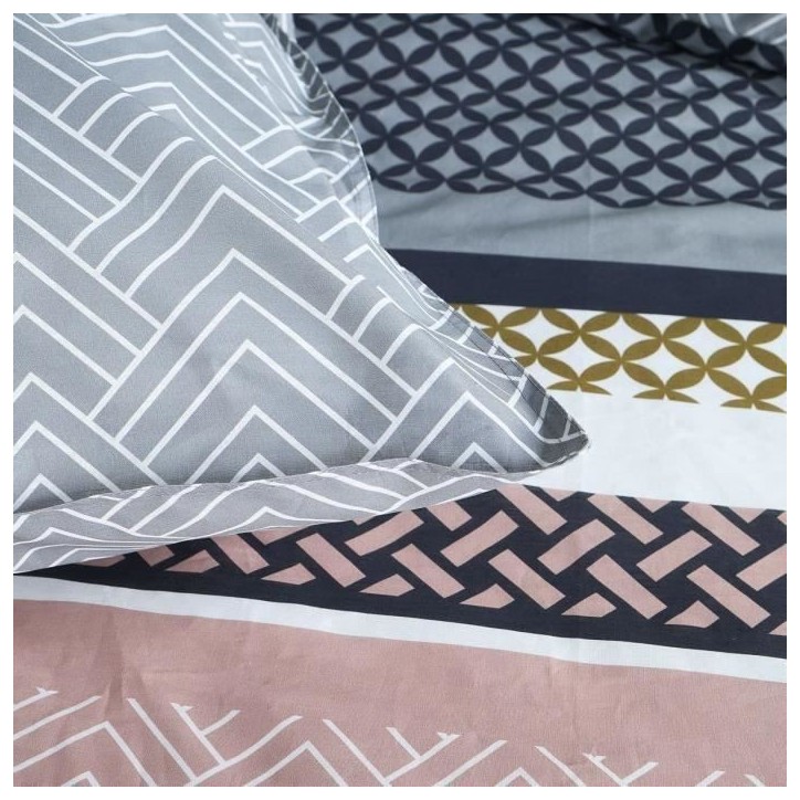Parure de lit 2 personnes - TODAY - Sunshine 15.9 - 220 x 240 cm - 100% Coton imprimé